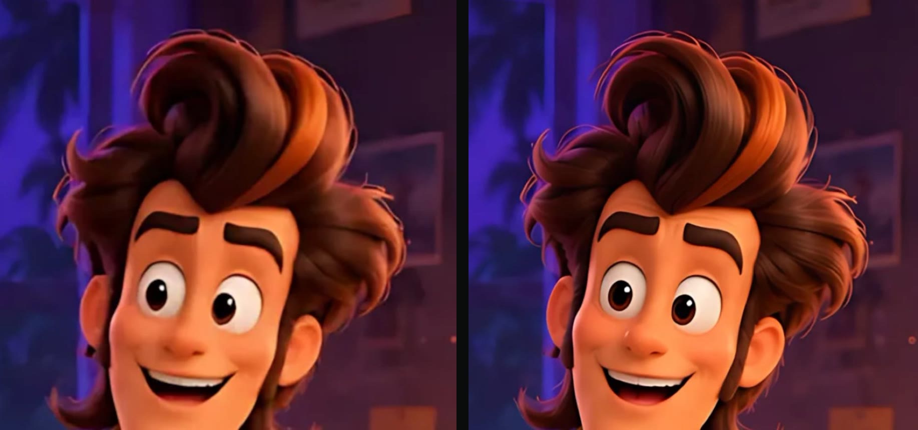 The Next Adventure — The same look: on the left the first version, on the right after being made again in high resolution