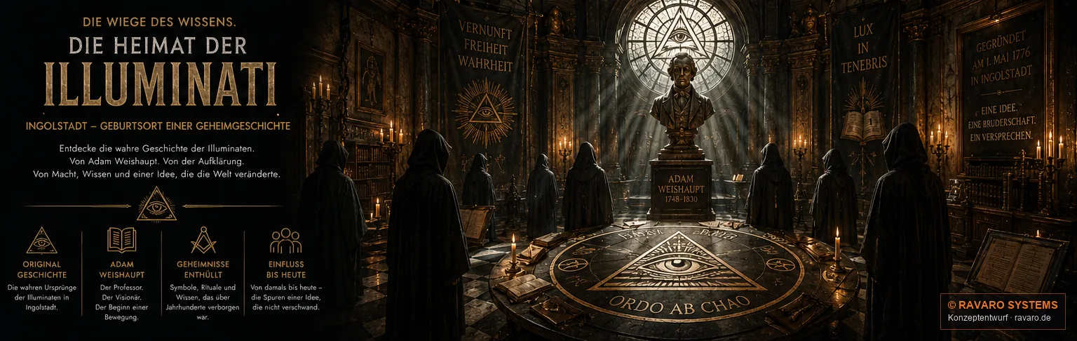1516 | 1776 | 1818 Ingolstadt — Die Heimat der Illuminati — gegründet am 1. Mai 1776 in Ingolstadt