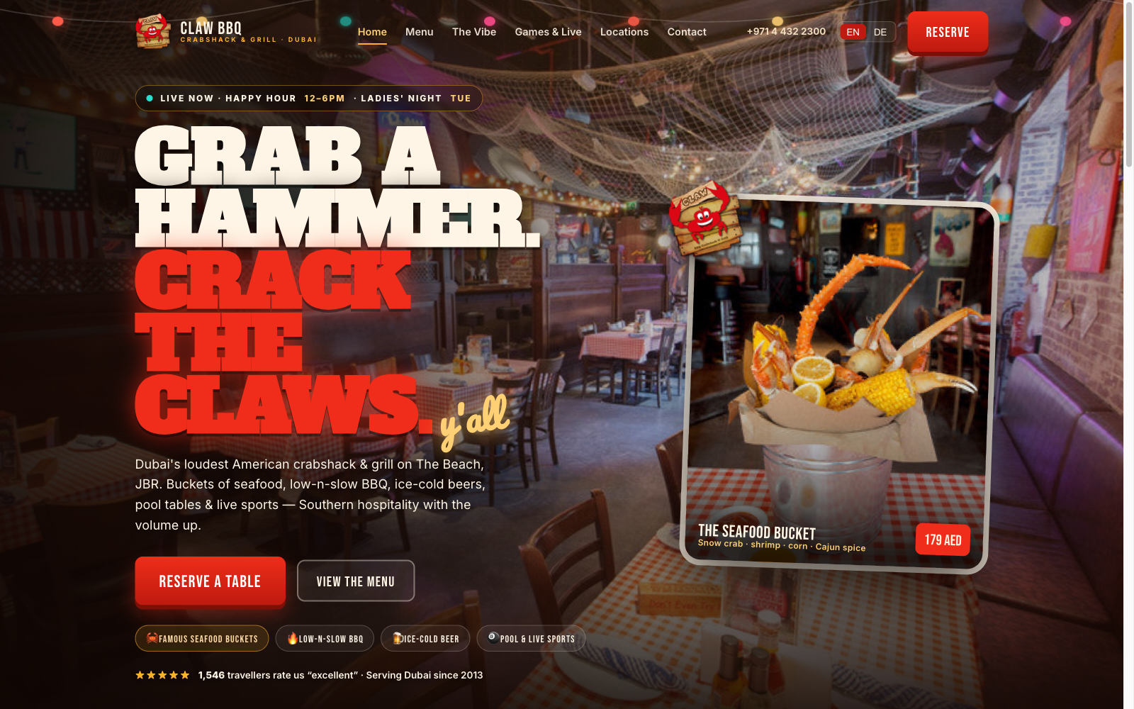 CLAW BBQ — concept website by RAVARO