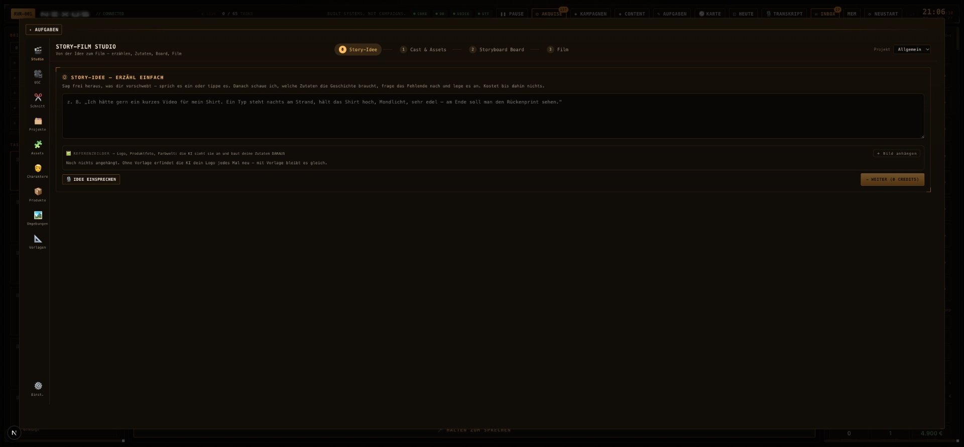 NEXUS Story-Film studio — idea to storyboard to film