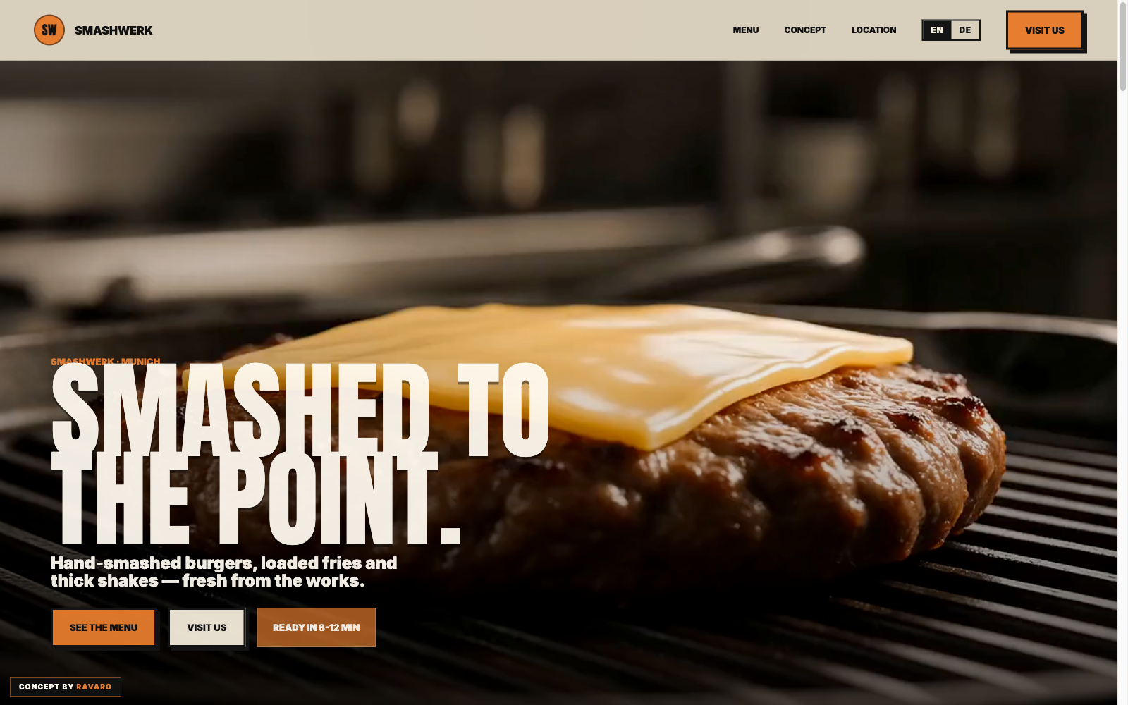SMASHWERK — concept website by RAVARO