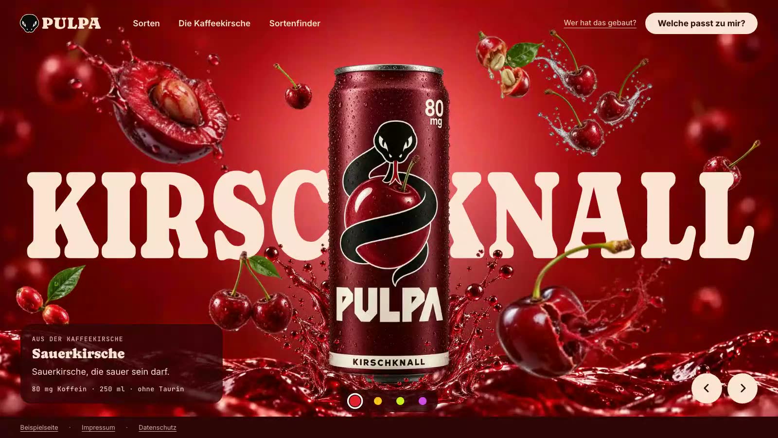 PULPA — built interface