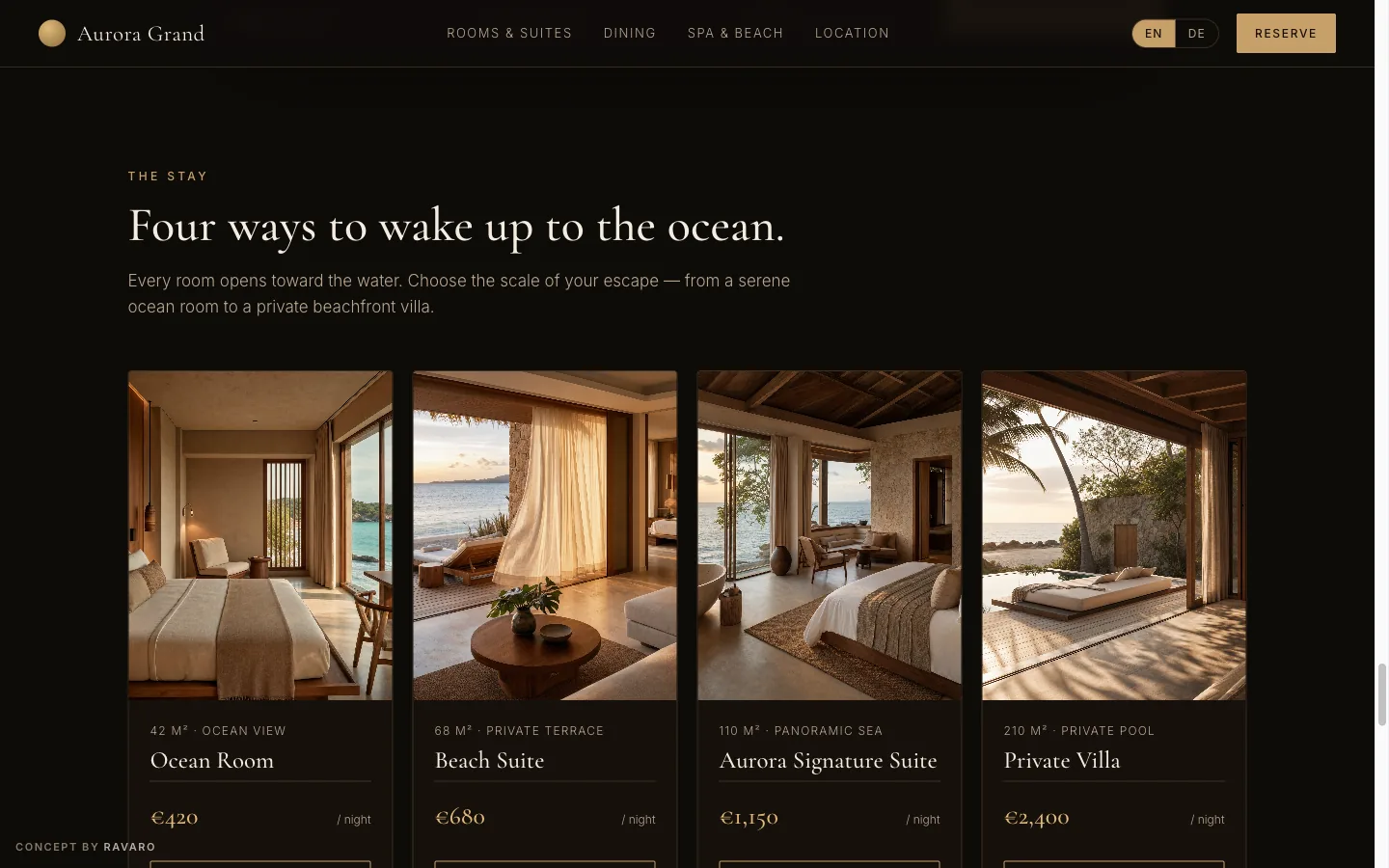 Aurora Grand — Hospitality